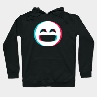 TikTok laughing emoji smiley White Hoodie